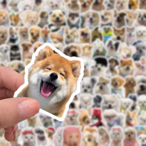 VIPpaw Custom Pet Portrait Sticker Pack - Waterproof Kiss-Cut Vinyl Decals for Laptops & Bottles