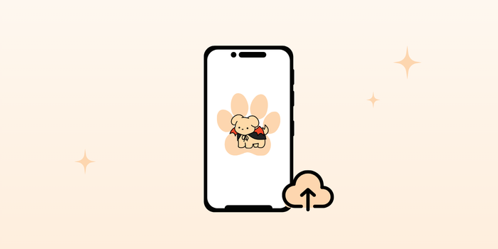 Upload a pet photo from a phone