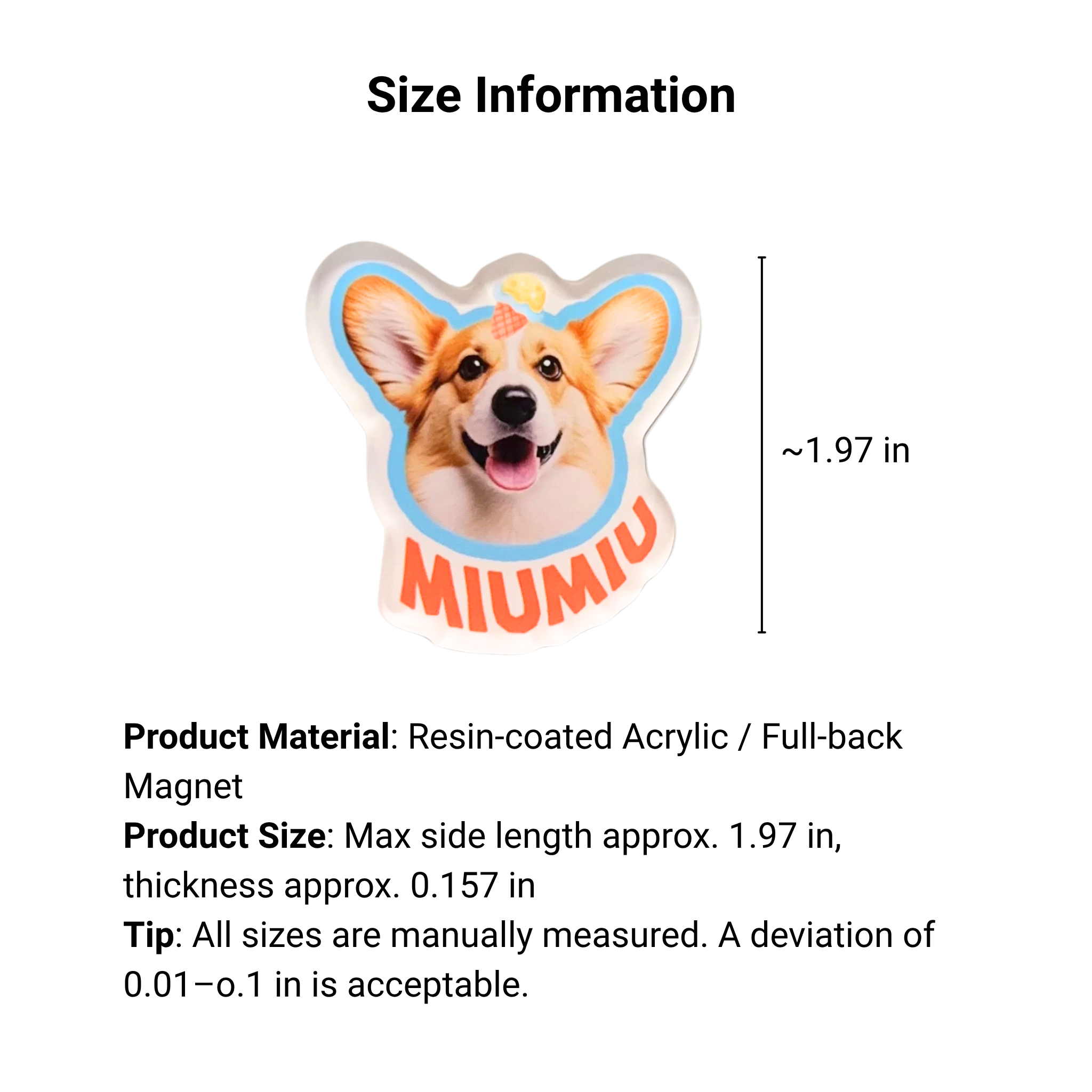 VIPpaw Custom Pet Portrait Glossy Fridge Magnet - High-Shine Personalized Kitchen Decor & Souvenir - Image 4