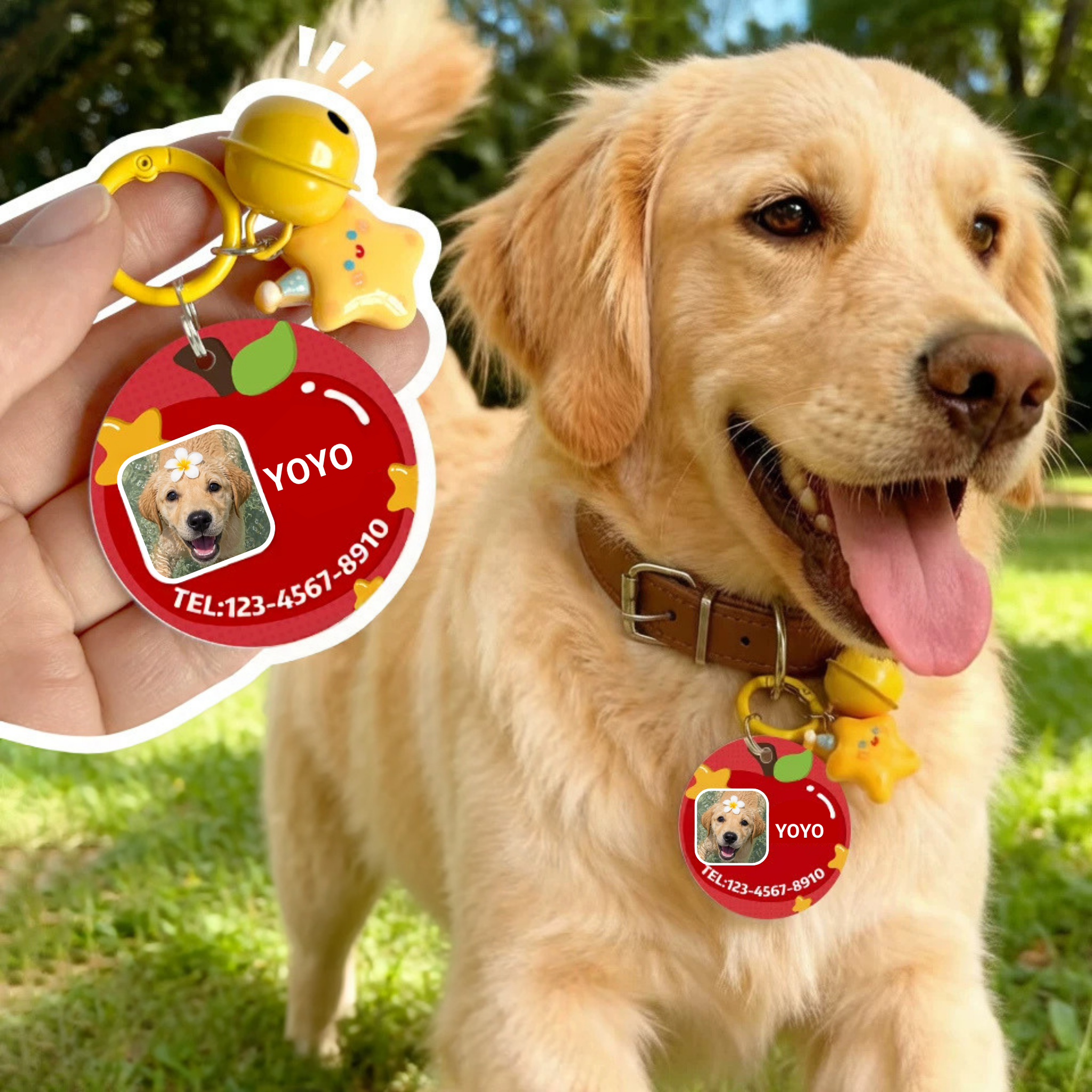 VIPpaw Personalized Pet ID Tag - Custom Engraved Portrait Collar Tag, Style Meets Safety - Image 4