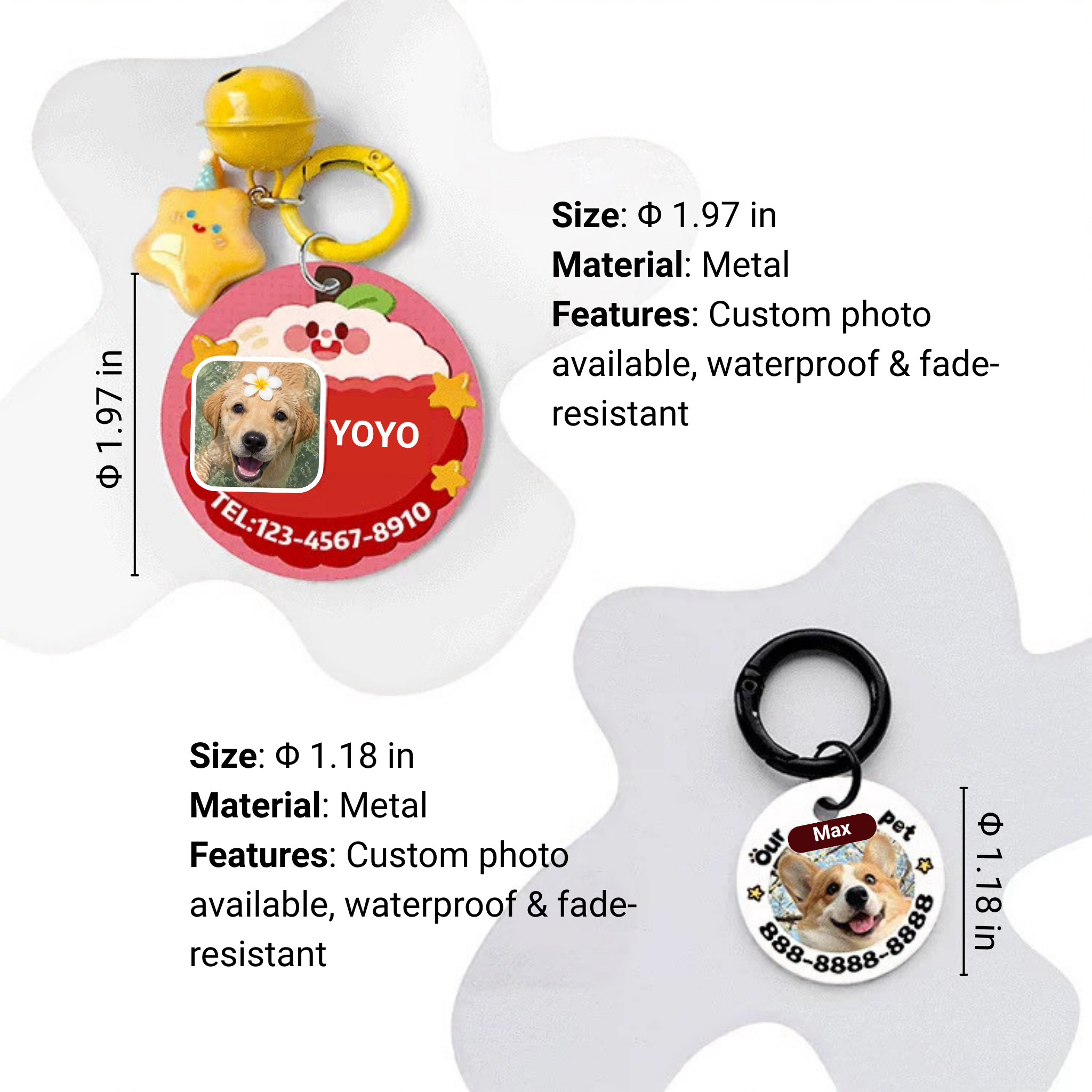 VIPpaw Personalized Pet ID Tag - Custom Engraved Portrait Collar Tag, Style Meets Safety - Image 5